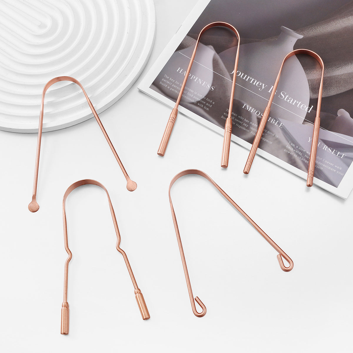 Copper Tongue Cleaner Scraper